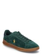 Heritage Court Ii Suede Sneaker Green Polo Ralph Lauren