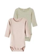 Nbfkab 2P Ls Body Noos Pink Name It