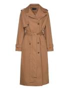 Over D Cotton Trench Coat Beige Lexington Clothing