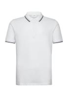 Polo Shirt With Contrast Piping White Lindbergh