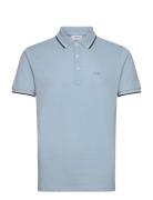 Polo Shirt With Contrast Piping Blue Lindbergh