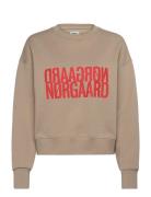 Organic Sweat Tilvina Sweatshirt Beige Mads Nørgaard