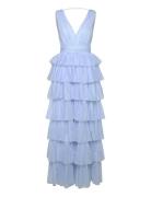 Tulle Frill Gown Blue Bubbleroom