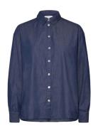 Rwlaila Denim Ls Regular Shirt Navy Rosemunde