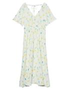 Vmflora Olga Ss 7/8 Dress Wvn Ga Patterned Vero Moda