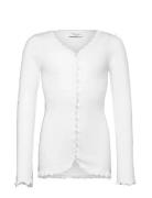 Rkbalta Modal Ls Lace Cardigan White Rosemunde Kids
