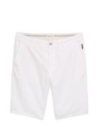 Regular Linen Chino Shorts White Tom Tailor