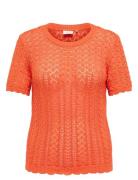 Carsaga Life Ss O-Neck Knt Orange ONLY Carmakoma