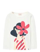 Knit T-Shirt Flame White Boboli