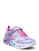 Girls Infinite Heart Lights Patterned Skechers