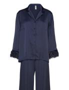 Pyjama Feather Cuffs Navy Lindex