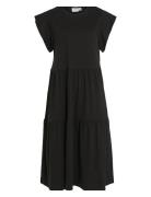 Visummer S/S Midi Dress - Noos Black Vila