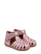 Starters? Velcro Braid Sandal Pink Pom Pom