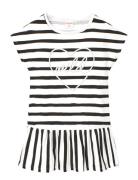 Knit Dress Striped Black Boboli