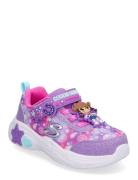 Girls Snuggle Sneaks Skech Squad Purple Skechers