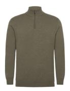 Half Zip Knit Green French Connection