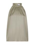 Dante6-Elody Satin Halter Top Khaki Dante6