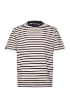 Merchant Stripe Tee White Superdry