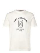 Graphic Ss T-Shirt White GANT