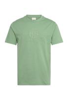Reg Tonal Shield Ss T-Shirt Green GANT
