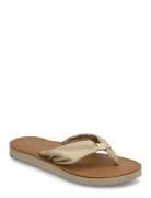 Th Elevated Beach Sandal Beige Tommy Hilfiger