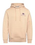 Reg Medium Archive Shield Hoodie Beige GANT