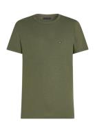 Cotton Linen Tee Khaki Tommy Hilfiger
