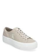 Vulc Flatform Low Canvas Mg Beige Calvin Klein