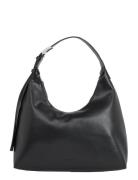 Hardware Strap Hobo Shoulder Bag Black Calvin Klein