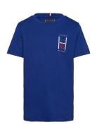 Th Graphic Reg Tee Ss Navy Tommy Hilfiger