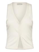 Soft Touch Sleeveless Cardigan Cream Calvin Klein Jeans