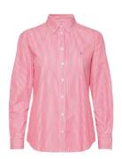 Tjw Reg Pinstripe Poplin Shirt Pink Tommy Jeans