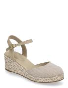 Chambray Mid Wedge Espad Beige Tommy Hilfiger