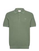 Micro Textured Cotton Ss Polo Green GANT