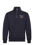 Graphic Half Zip Navy GANT