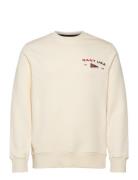 Graphic C-Neck Cream GANT