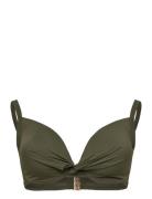 Luna Padded Bikini Top Green Hunkemöller