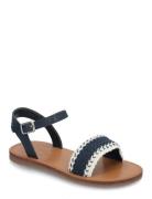 Sandals With Braided Strap Navy Mango