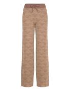 Monogram Jacquard Knitted Trousers Brown Scotch & Soda
