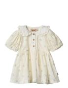 Dress S/S Adele White Wheat