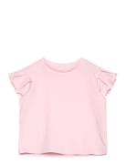 Short-Sleeved Cotton T-Shirt Pink Mango