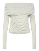 Emica Gray Top White ALOHAS