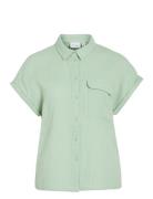 Vilania S/S Shirt Green Vila
