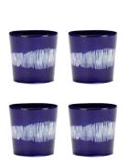 Coffee Cup 25Cl Dark Blue-White Feast By Ottolenghi Set/4 Blue Serax