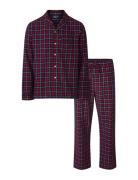 Ethan Organic Cotton Checked Flannel Pajama Set Red Lexington Home