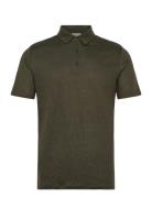 Linen Polo - Gots/Vegan Khaki Knowledge Cotton Apparel