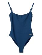 Textured Swimsuit Navy Lexington Clothing