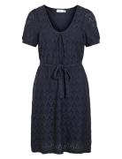 Viamalina V-Neck S/S Dress/Pb Navy Vila