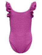 Kogwave Structure Swimsuit Acc Purple Kids Only