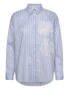Shirt From Freequent In A Soft Material With Stripes. The Shirt Has A ...